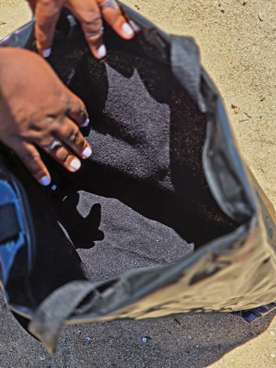 Bag reuse em pvc colorido + forro de toalha + zíper de fechamento - Ref.: Funk