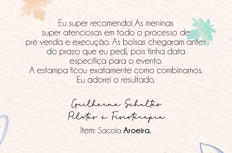 Depoimentos - Avaliação do cliente!