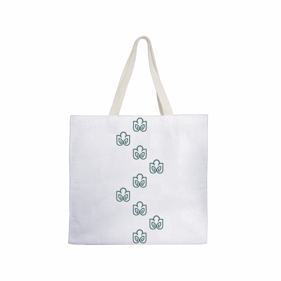 Sacola Ecológica em PET Branco Reciclado - Ref.: Orquídea