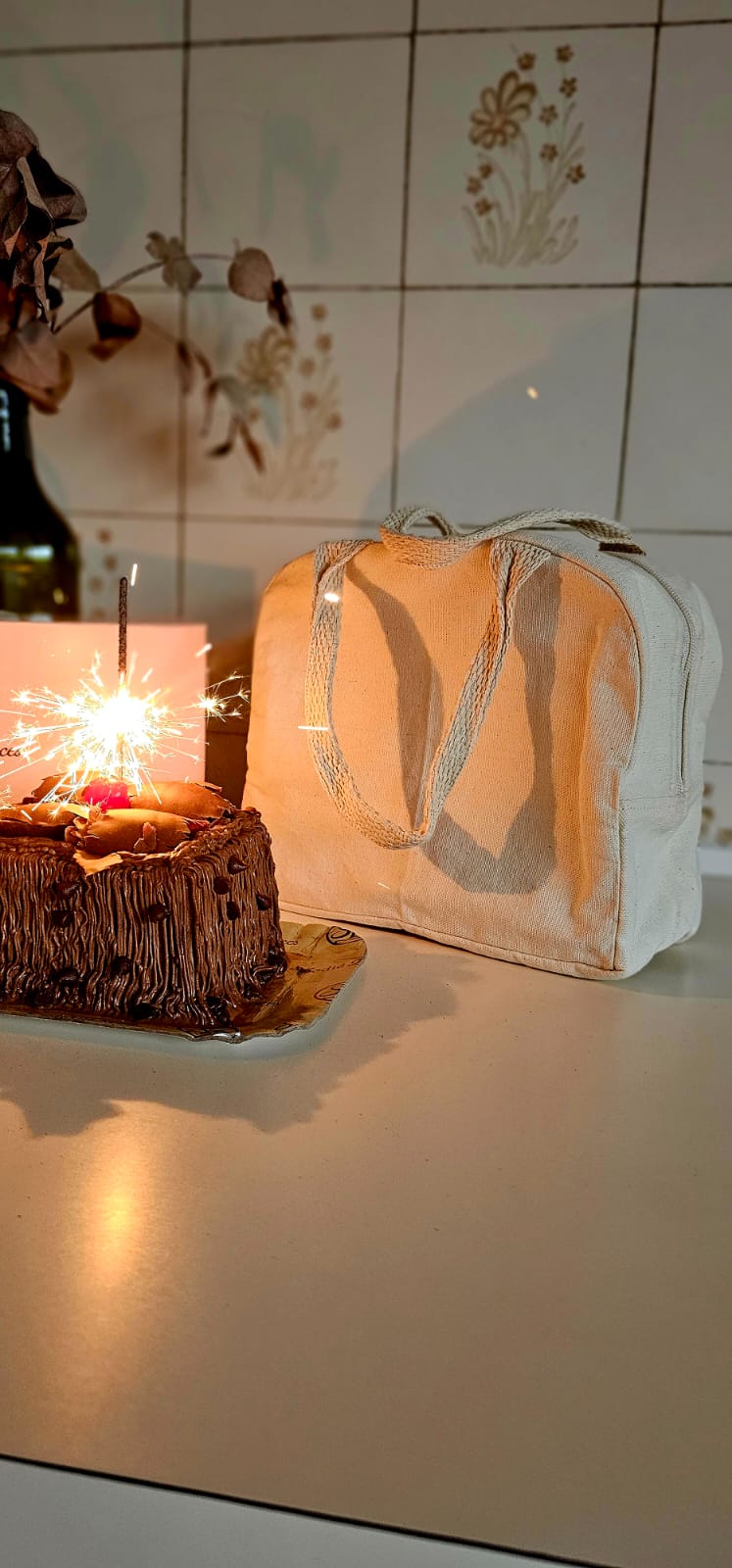 Térmica Ecológica em Lona de Algodão Cru e Forro Térmico Metalizado - Ref.: Pinguim