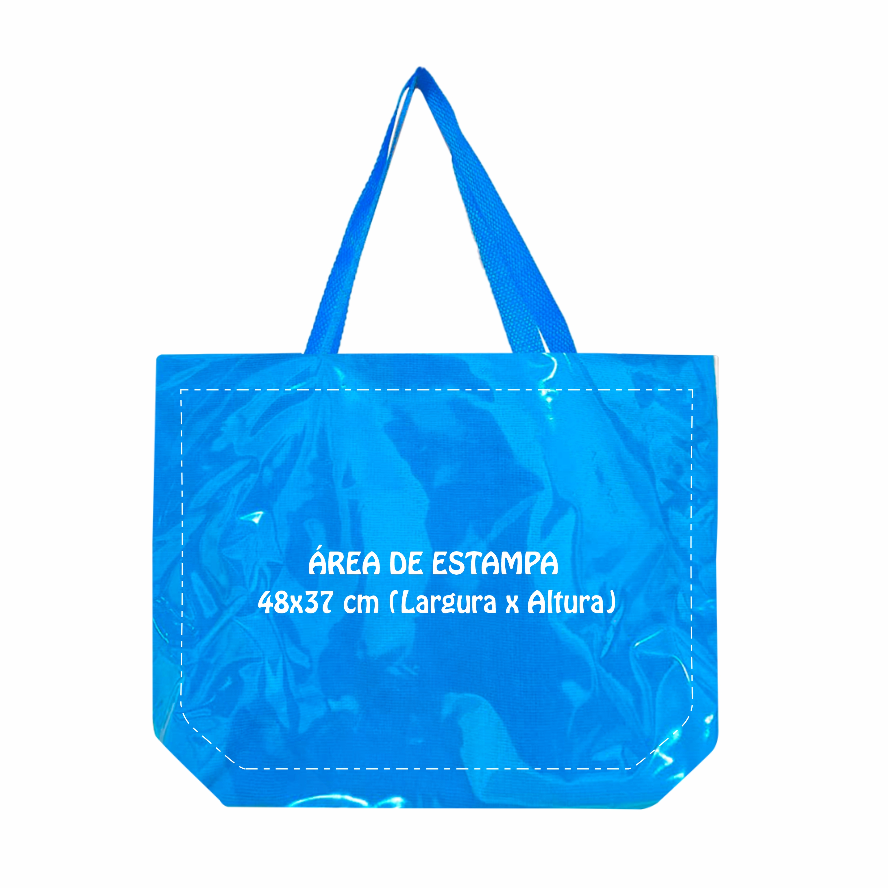 Bag reuse em pvc colorido + forro de toalha + zíper de fechamento - Ref.: Funk