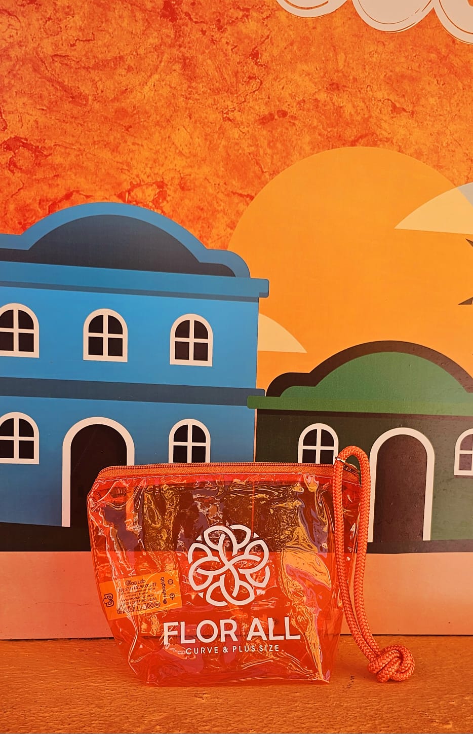 Necessaire Promocional em PVC Colorido com Fundo Lombado - Ref.: Frevo