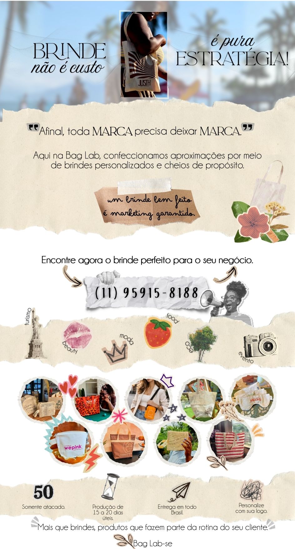Bag Lab | Mais que brindes, produtos personalizados cheios de propósito.