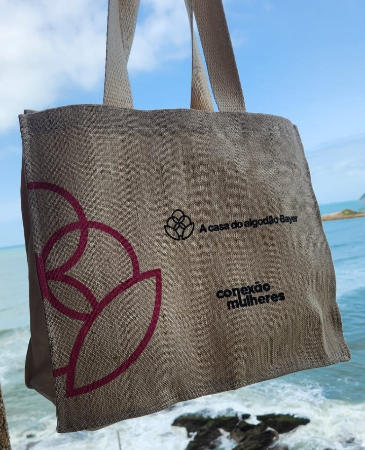 Premium bag ecológica em juta 100% natural - ref.: CAFÉ