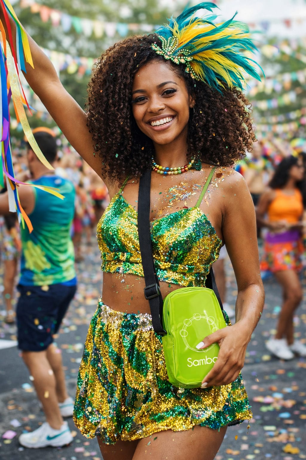 Lançamento shoulder bag SAMBA | do bloquinho ao after com estilo e praticidade! Em pvc colorido perfeita para guardar e levar o necessário para curtir a folia.
