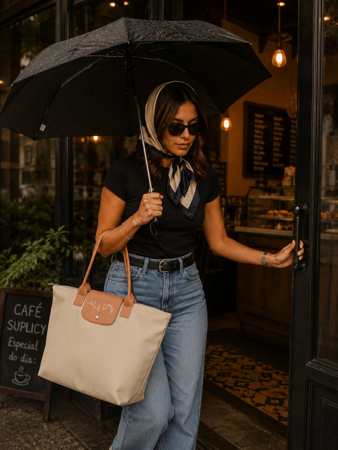 Soul | a sacola que sua cliente não vai querer mais largar! Feita em nylon reforçado, bolso interno, acabamento com zíper, botão imã e aba/alça em corino.