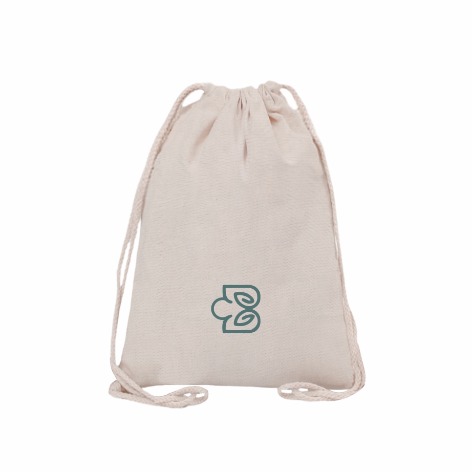 Sacochila Ecológica em Algodão Cru - Ref.: Beta