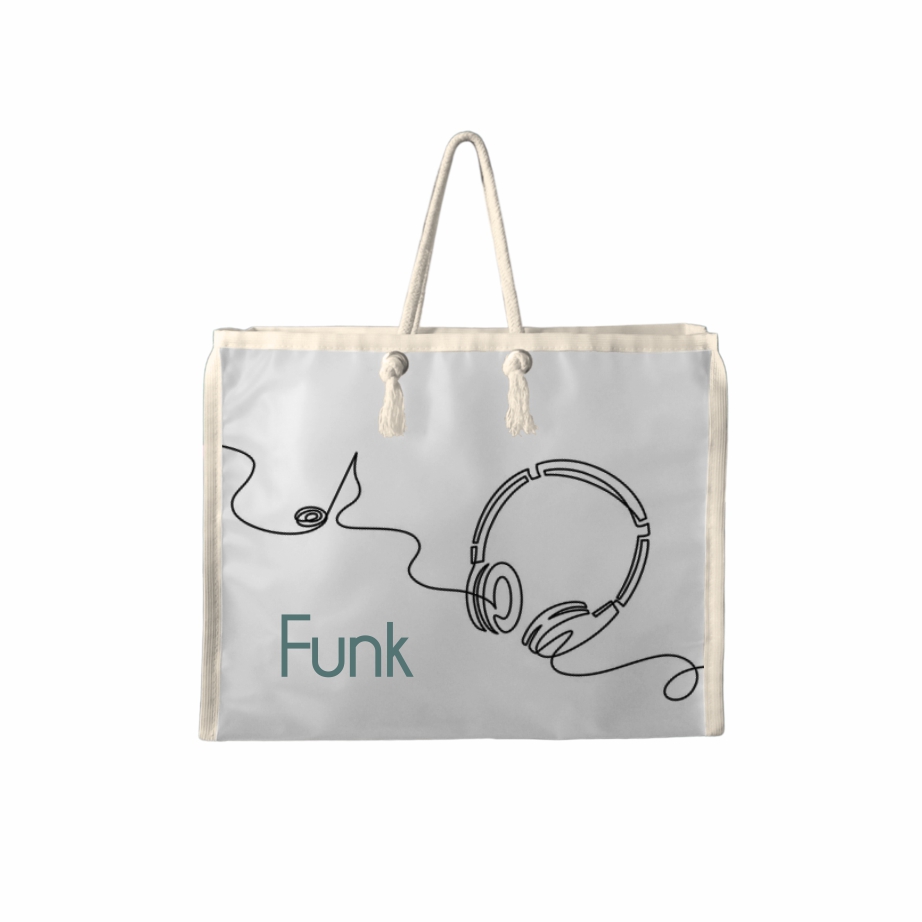 Sacola Reuse em PVC All Clear com Alça em Corda - Ref.: Funk