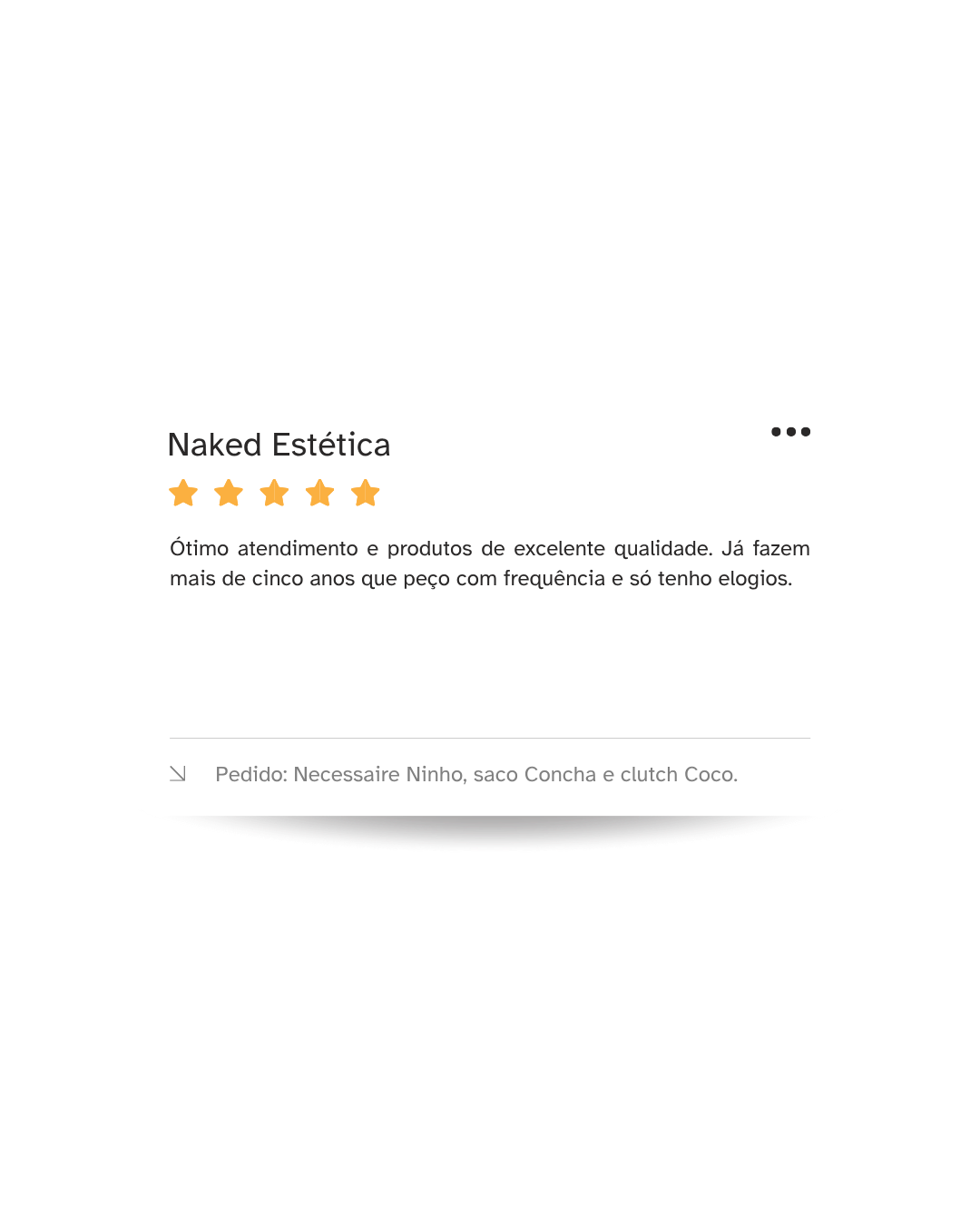 Avaliações reais de quem passou por toda a experiência desde o orçamento ao recebimento do pedido em mãos!