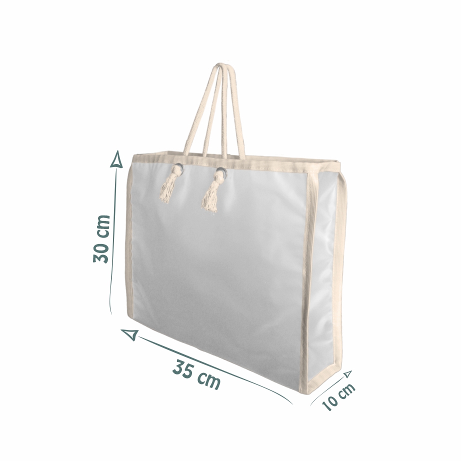 Sacola Reuse em PVC All Clear com Alça em Corda - Ref.: Funk