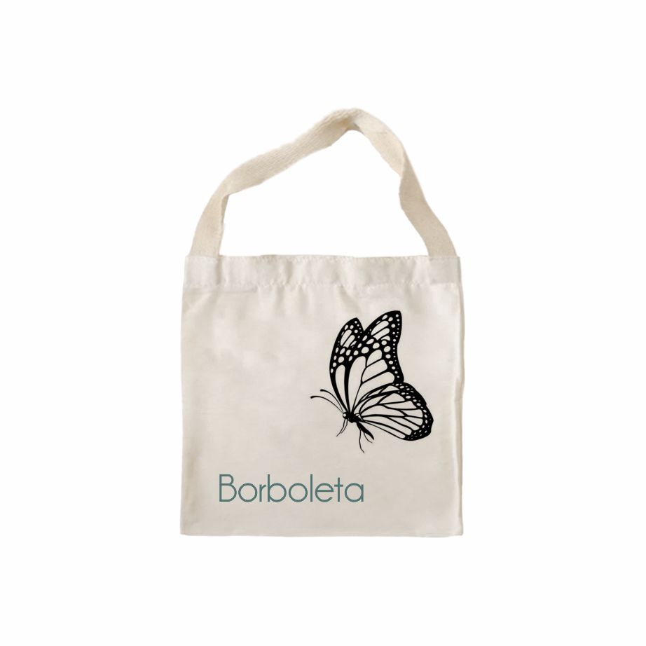 Lixocar Ecológico em Algodão Cru - Ref.: Borboleta