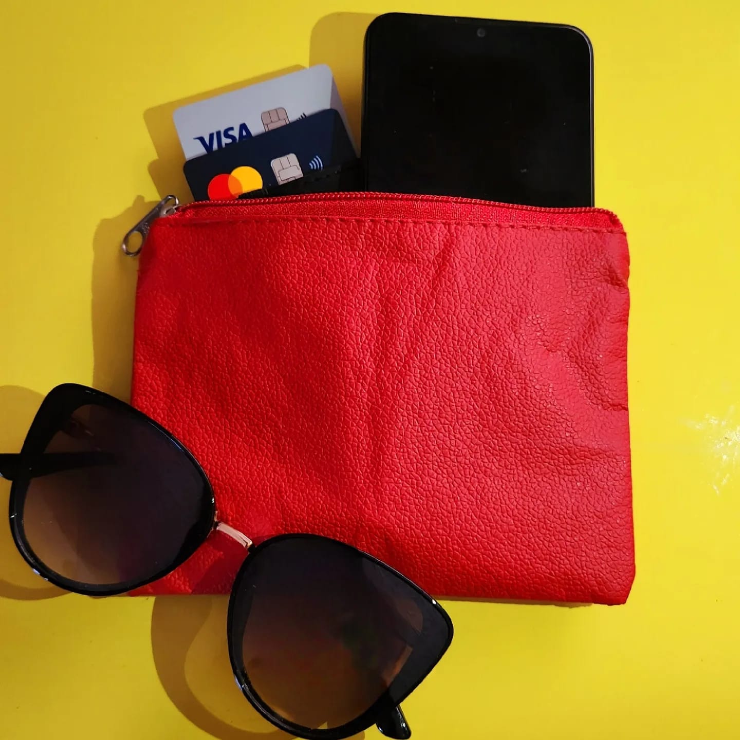 Necessaire Ecológica em Corino Colorido - Ref.: Joaninha