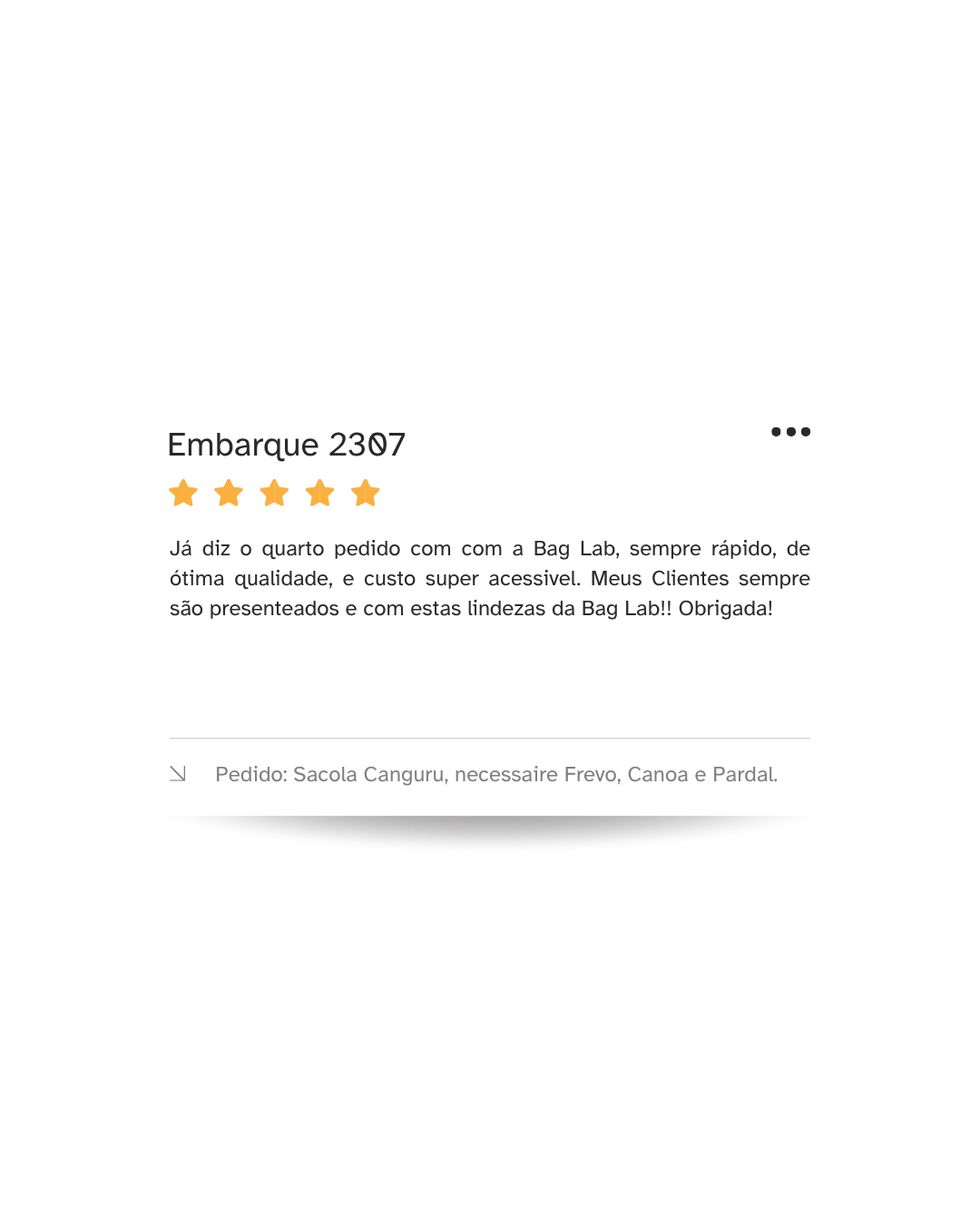 Avaliações reais de quem passou por toda a experiência desde o orçamento ao recebimento do pedido em mãos!
