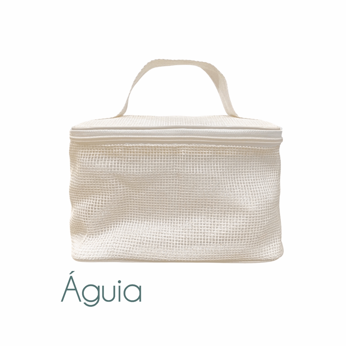 Frasqueira Ecológica em Talagarça de Algodão Cru e Forro Atoalhado - Ref.: Águia
