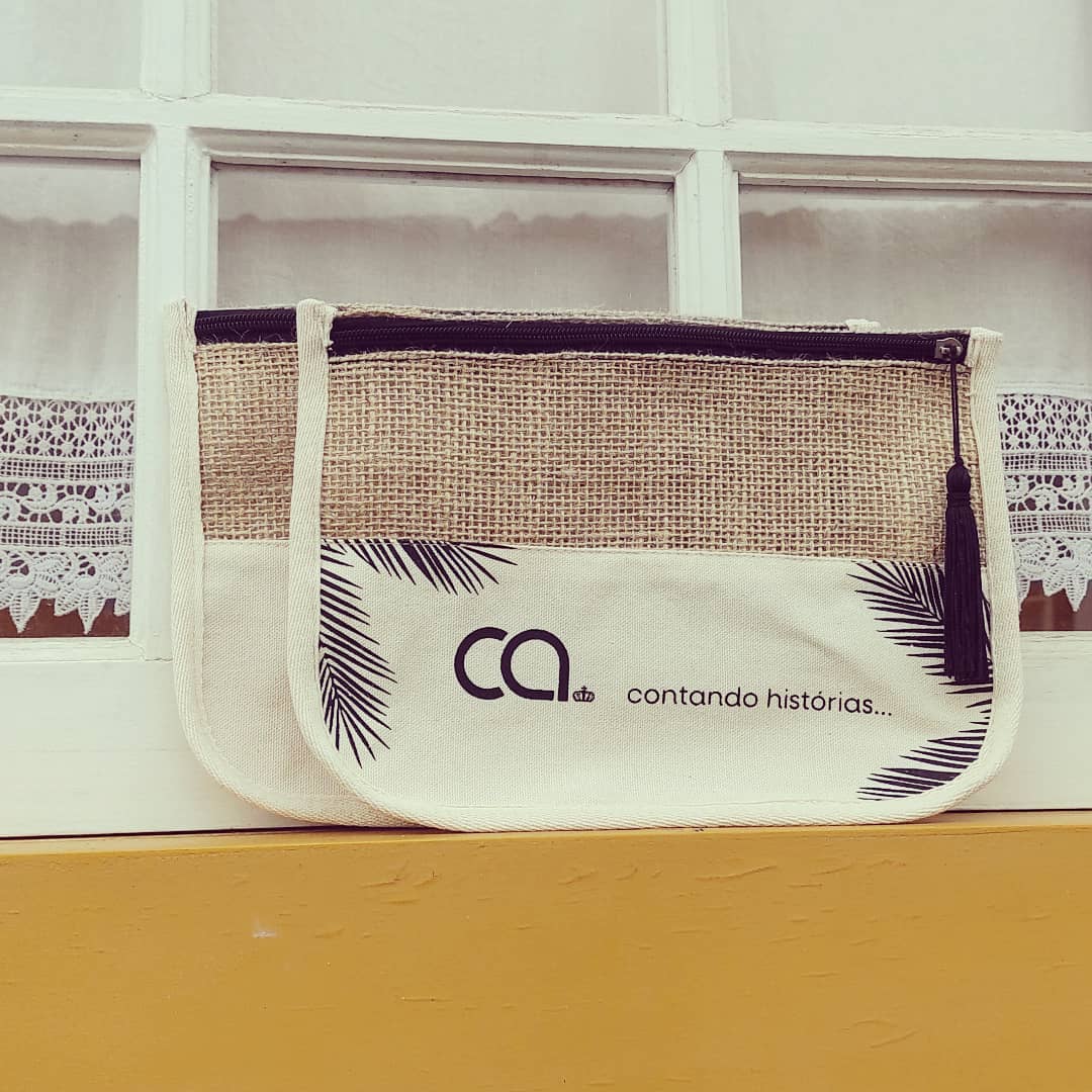 Clutch Ecológica em Lona de Algodão Cru e Juta Natural - Ref.: Adão