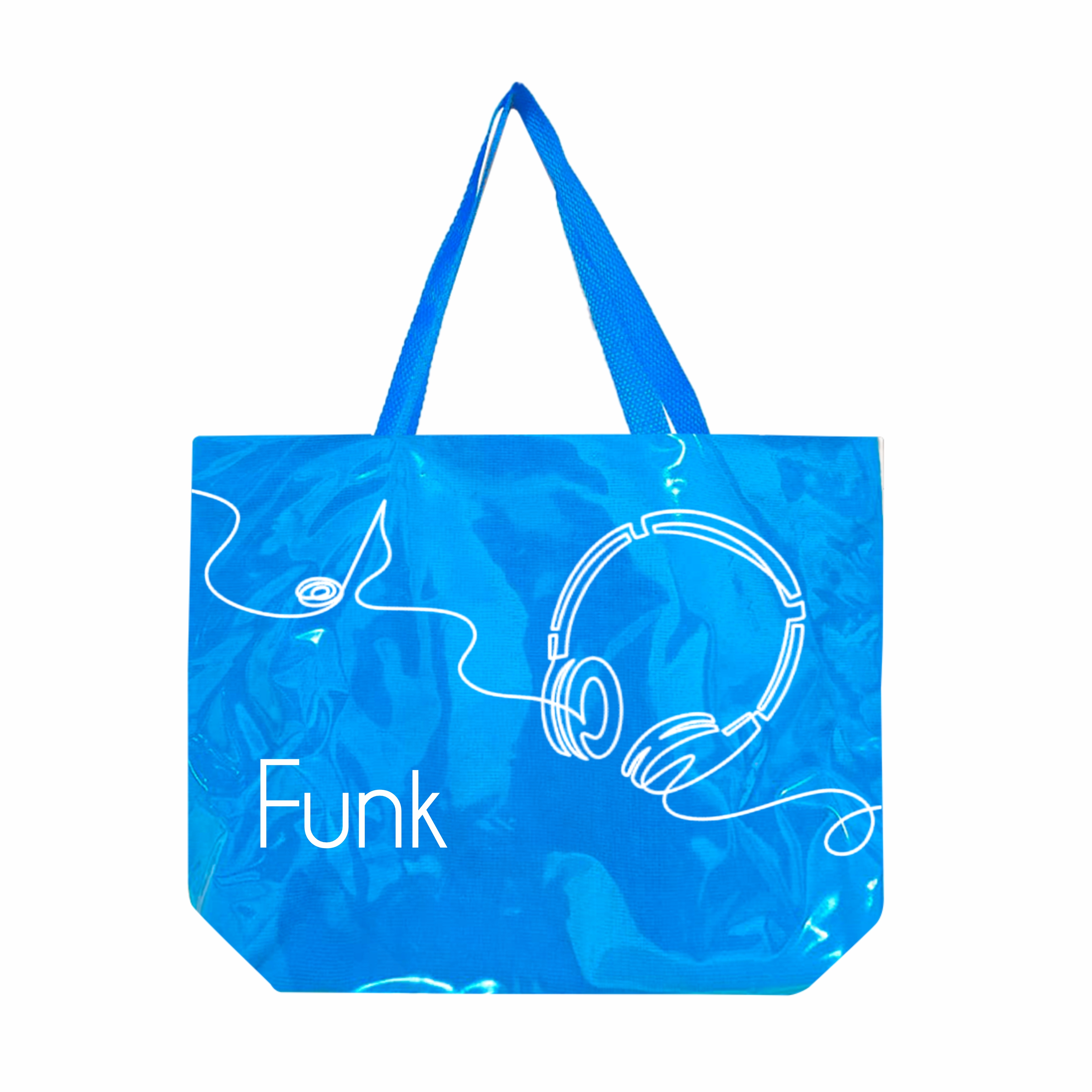 Bag reuse em pvc colorido + forro de toalha + zíper de fechamento - Ref.: Funk