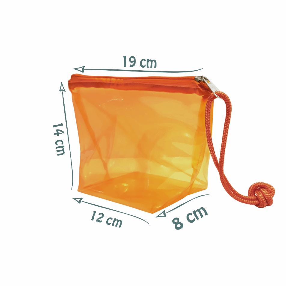 Necessaire Promocional em PVC Colorido com Fundo Lombado - Ref.: Frevo