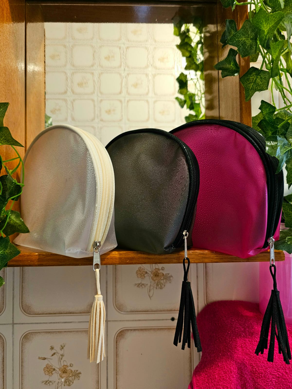 Necessaire Oval em PVC All Clear - Ref.: Ballet