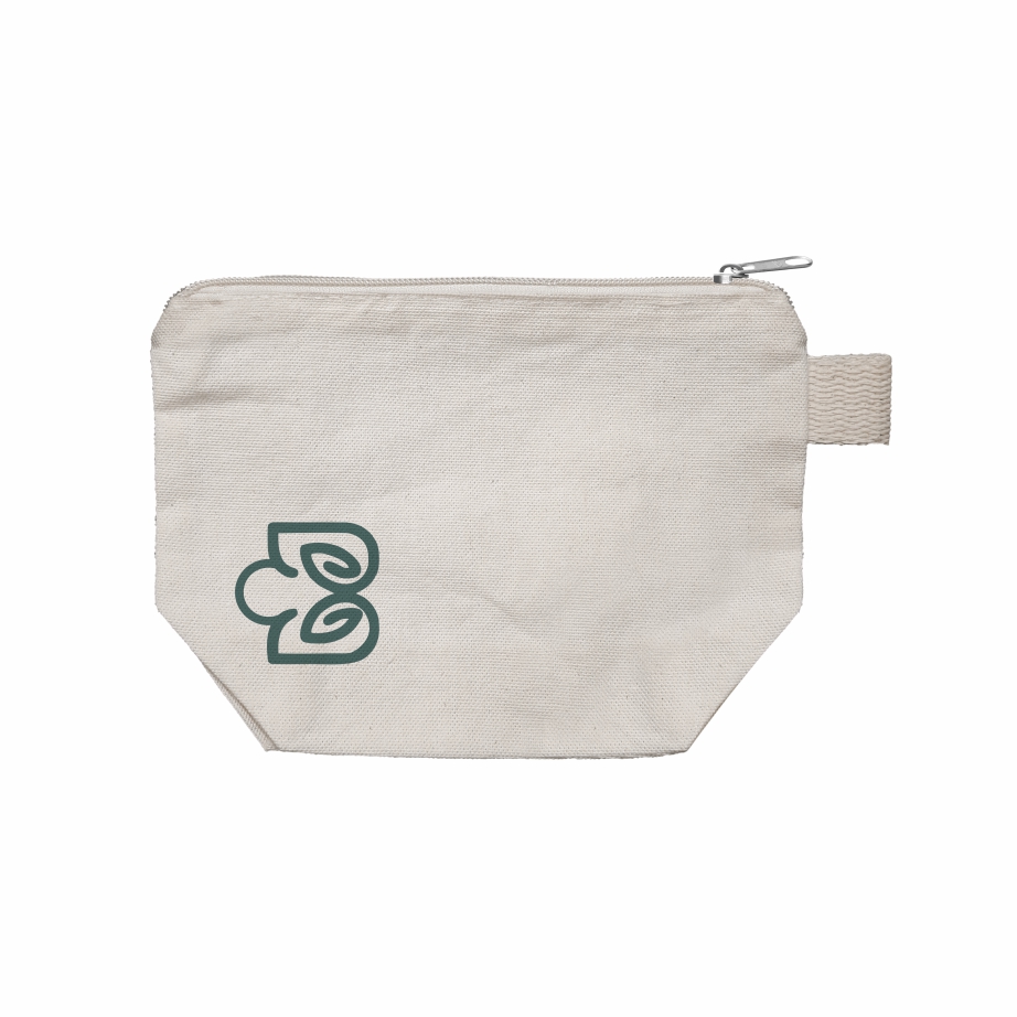 Necessaire Ecológica em Lona de Algodão Cru - Ref.: Tucano