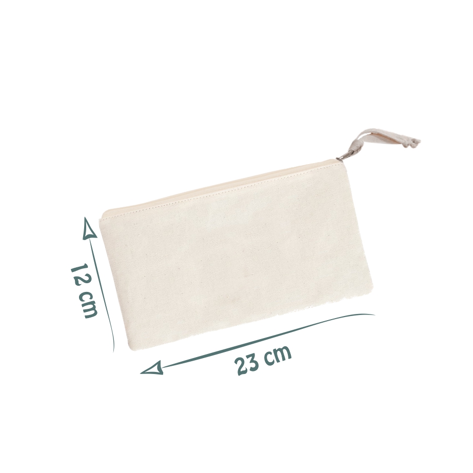 Necessaire Ecológica em Algodão Cru - Ref.: Arara