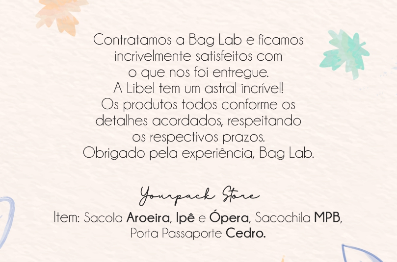 Depoimentos - Avaliação do cliente!