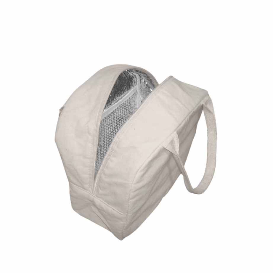 Térmica Ecológica em Lona de Algodão Cru e Forro Térmico Metalizado - Ref.: Pinguim