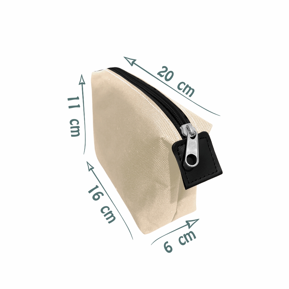 Necessaire Unissex em Nylon 600 com Puxadores de Corino - Ref.: Grunge