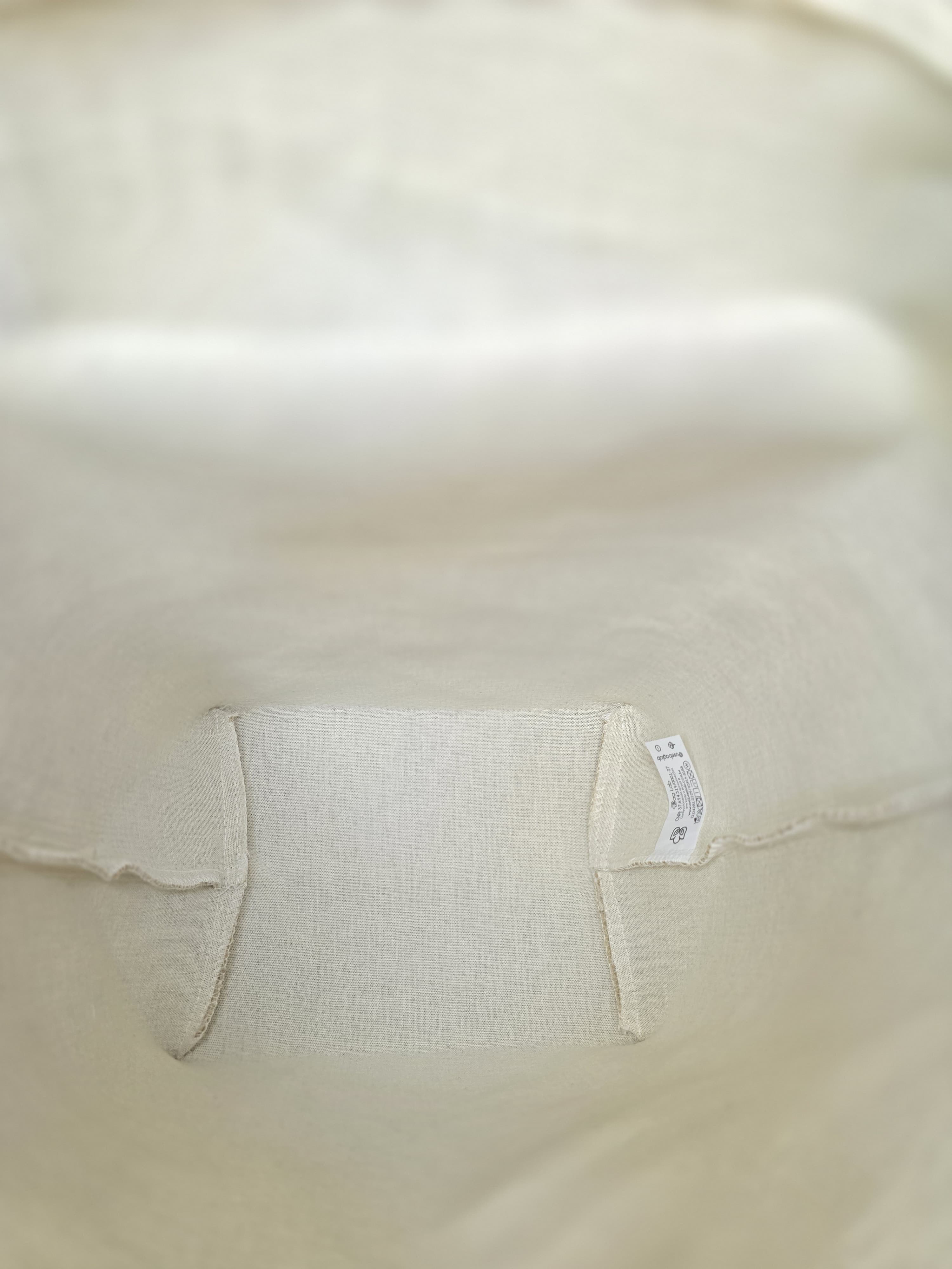 Premium bag ecológica em juta natural e forrada com algodão cru + acabamento em corino- ref.: CANELA