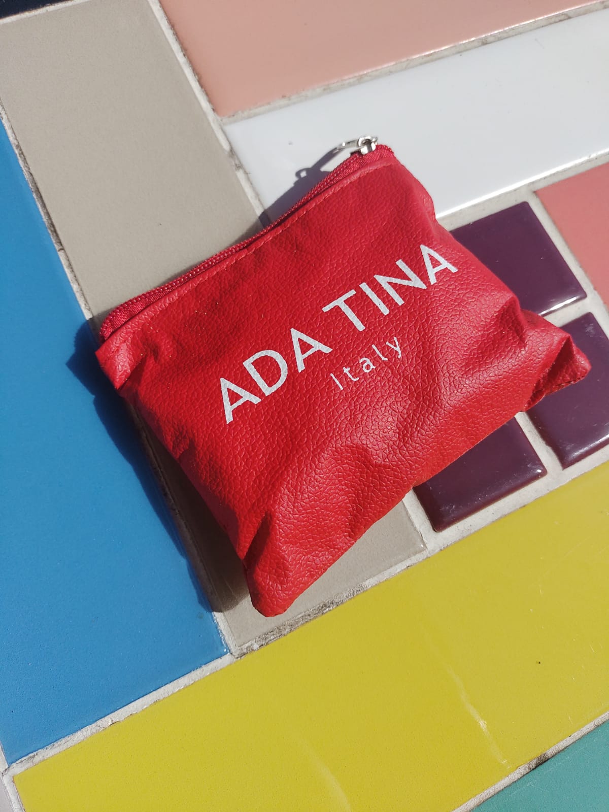 Necessaire Ecológica em Corino Colorido - Ref.: Joaninha