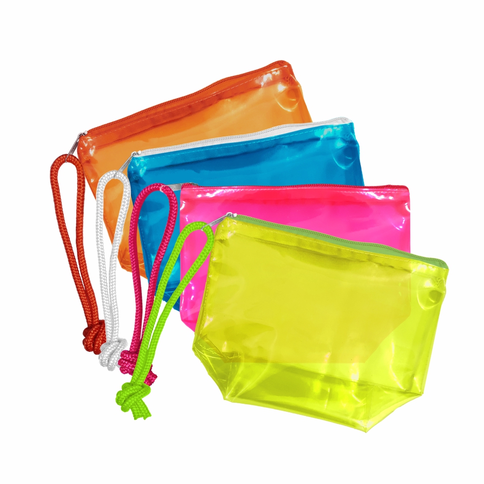 Necessaire Promocional em PVC Colorido com Fundo Lombado - Ref.: Frevo