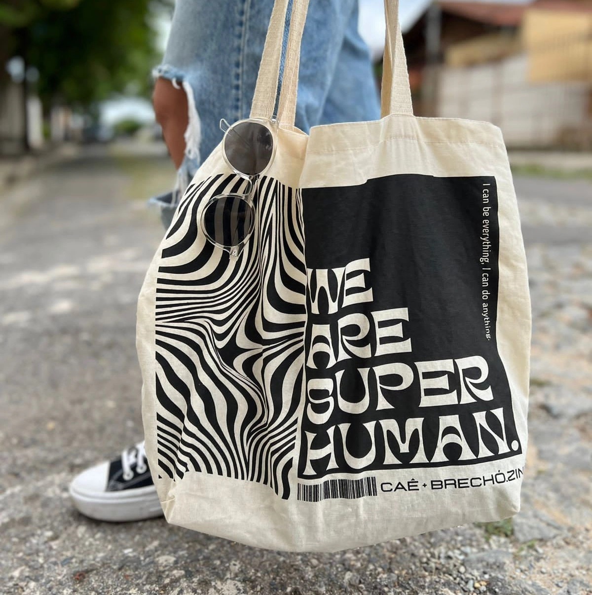 Sacola Ecológica em Algodão Cru - Ref.: Narciso