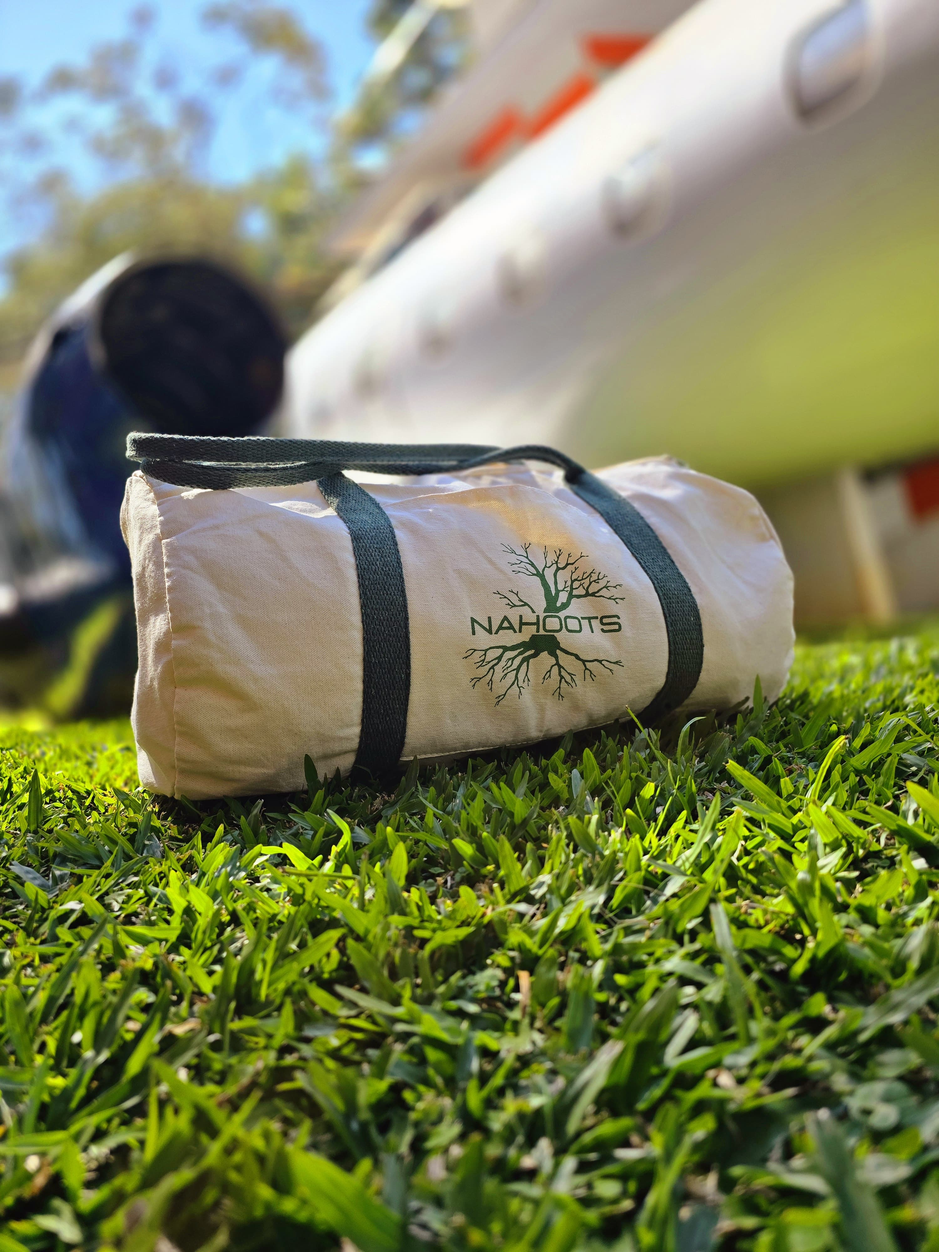 Mala de Viagem em Lona de Algodão Cru e Tela Vôlei - Ref.: Jubarte