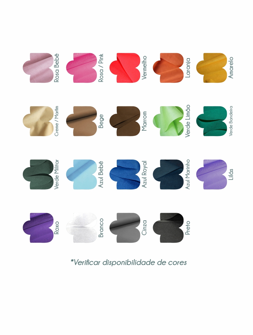 Tabela de cores. Verificar disponibilidade