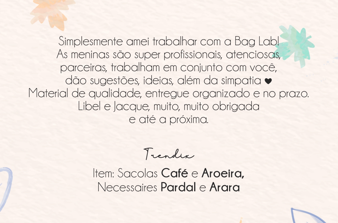 Depoimentos - Avaliação do cliente!