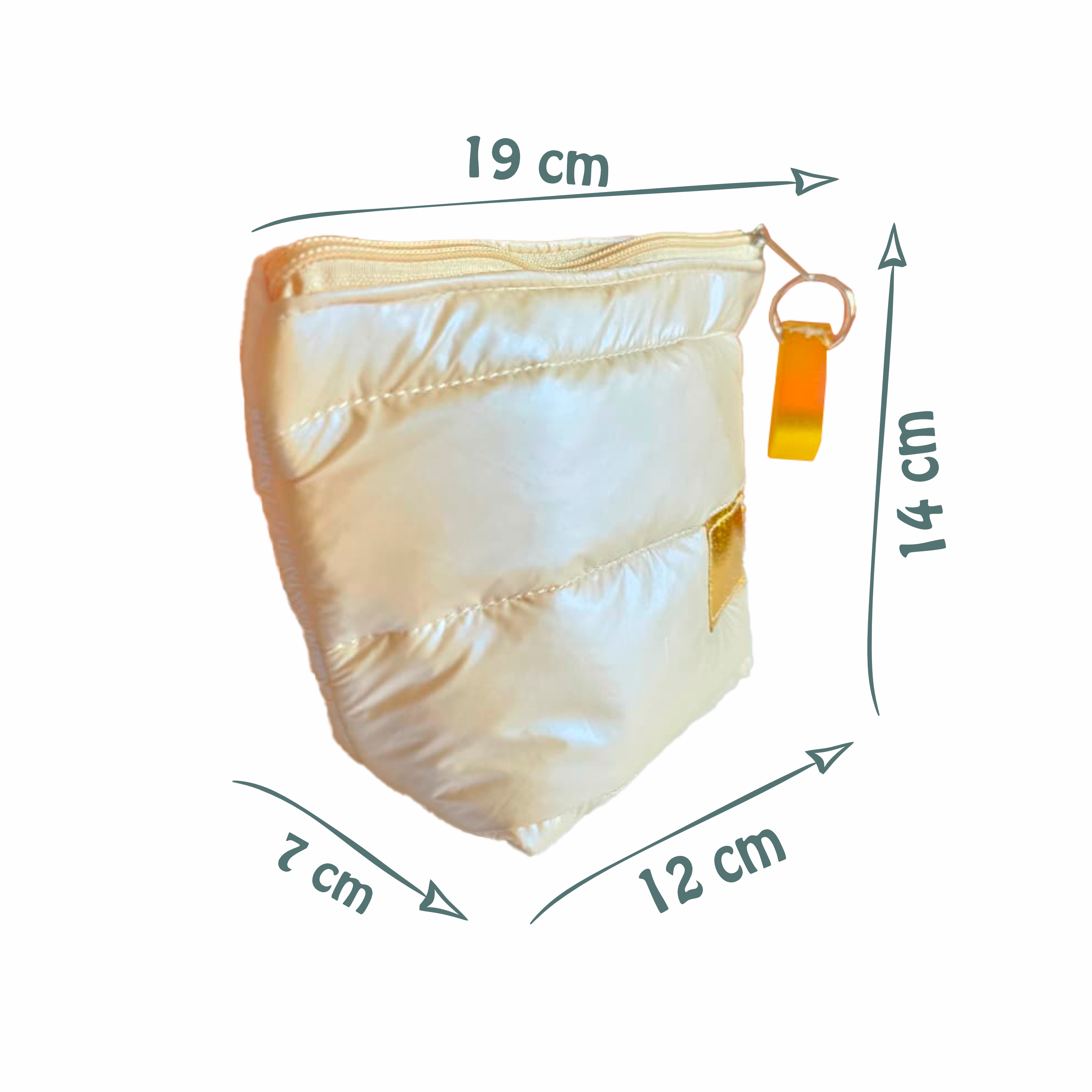 Lançamento Merengue| a necessaire com tecido puffer, estilosa e com um brilho encantador.