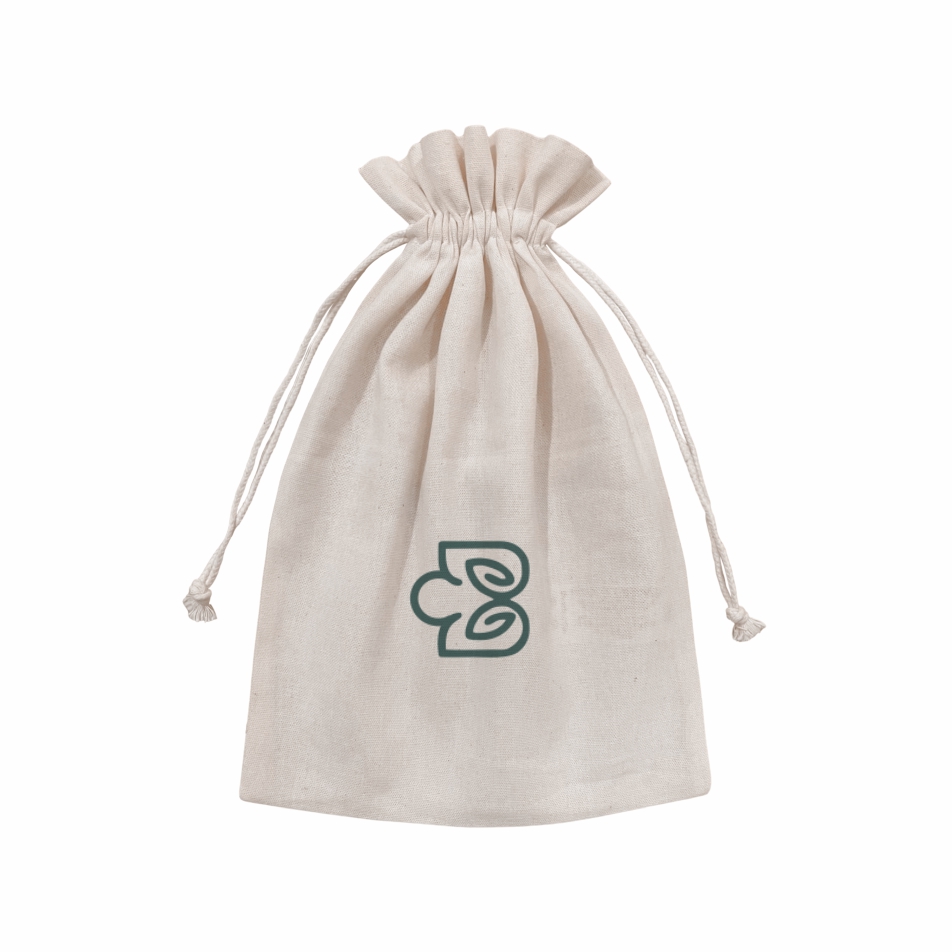 Saco Ecológico em Algodão Cru com Barra Plissada - Ref.: Panda