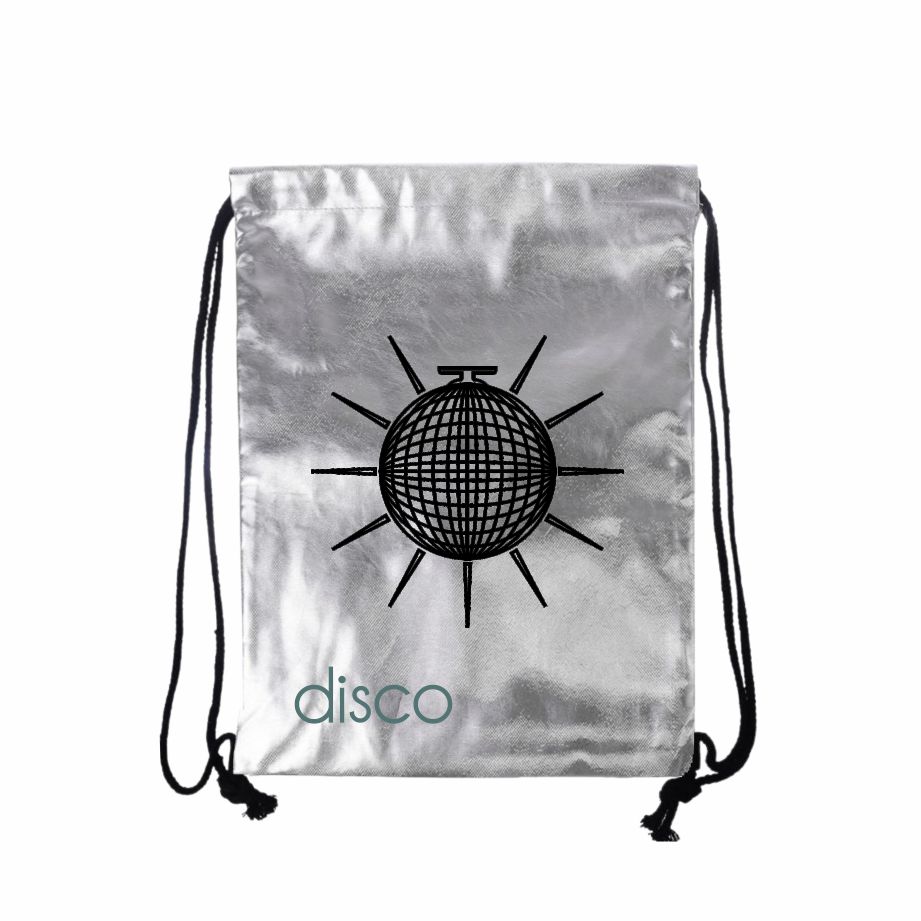 Sacochila Promocional em TNT Laminado Colorido - Ref.: Disco