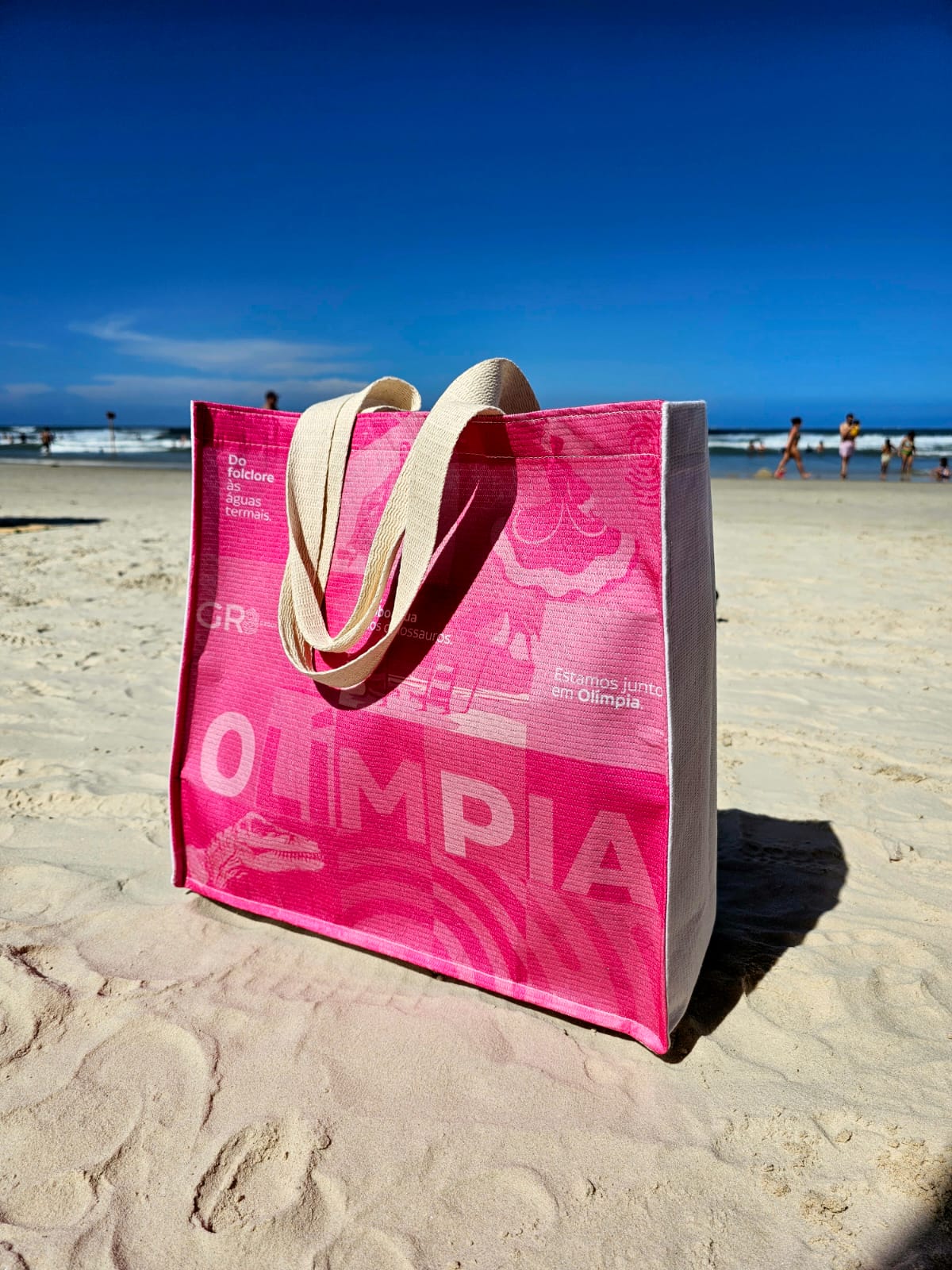 Sacola Ecológica em PET Branco Reciclado - Ref.: Orquídea