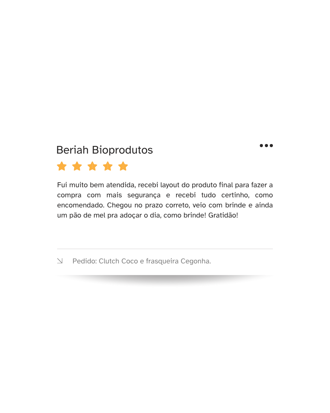 Avaliações reais de quem passou por toda a experiência desde o orçamento ao recebimento do pedido em mãos!