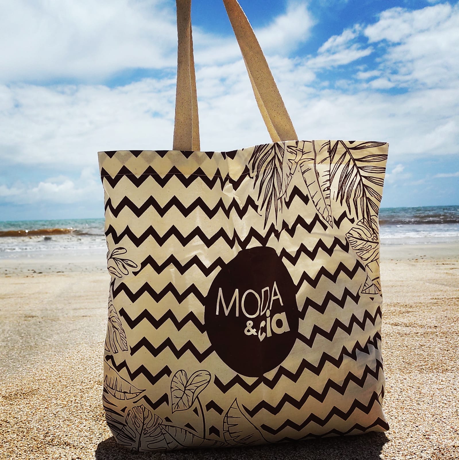 Ecobag ecológica - Ref.: Narciso em algodão cru