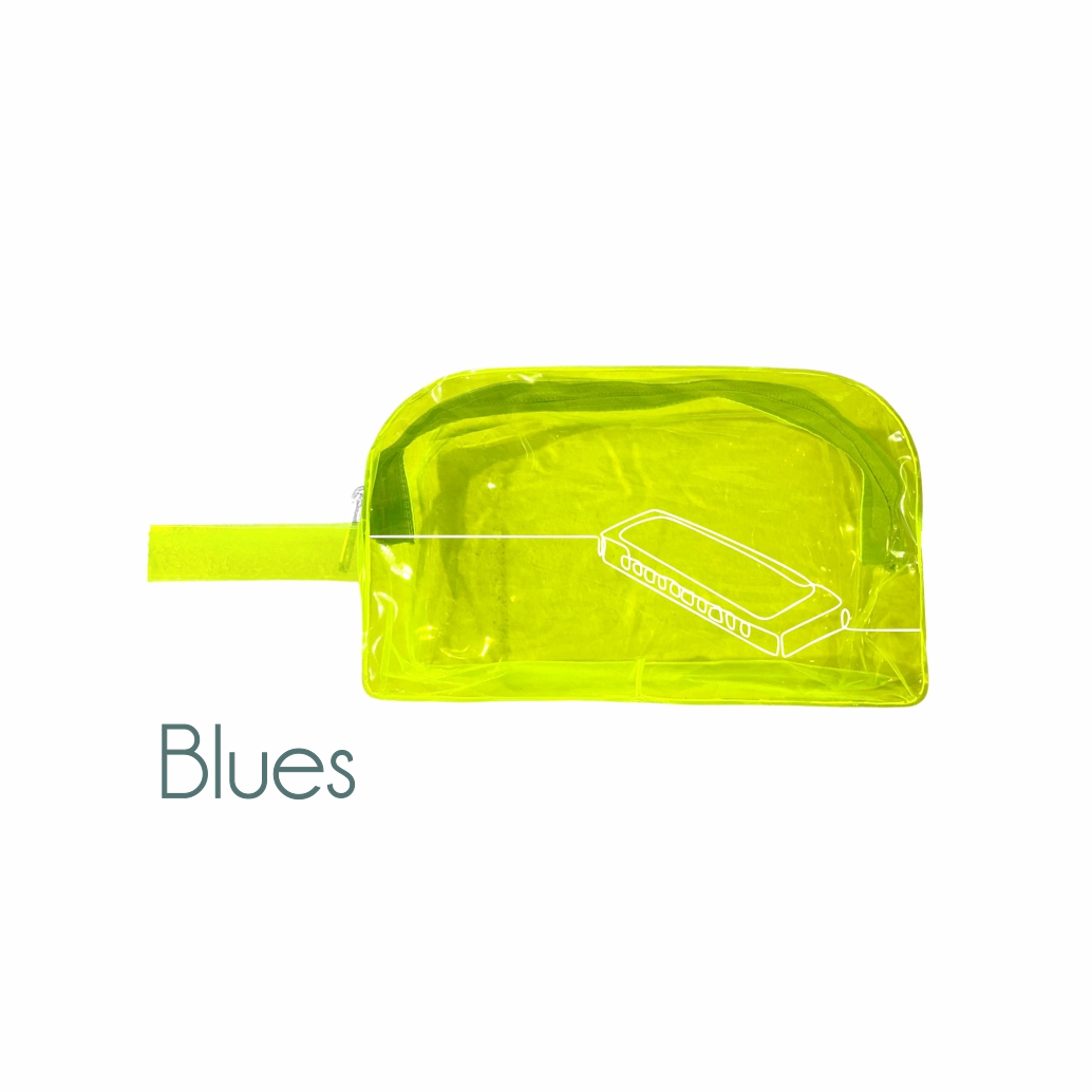 Necessaire Soldada em PVC Colorido com Fechamento em Zíper - Ref.: Blues