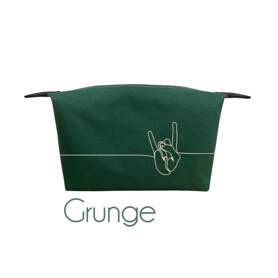 Necessaire Unissex em Nylon 600 com Puxadores de Corino - Ref.: Grunge
