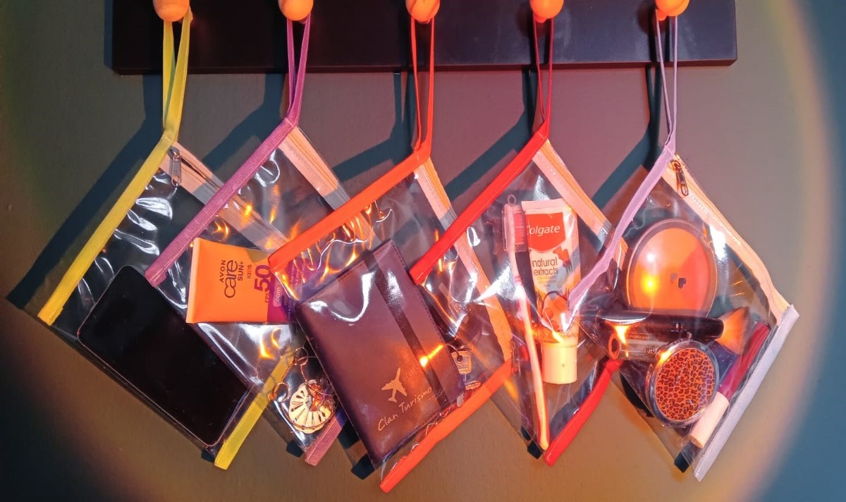 Necessaire Promocional em PVC Cristal - Ref.: Eletro