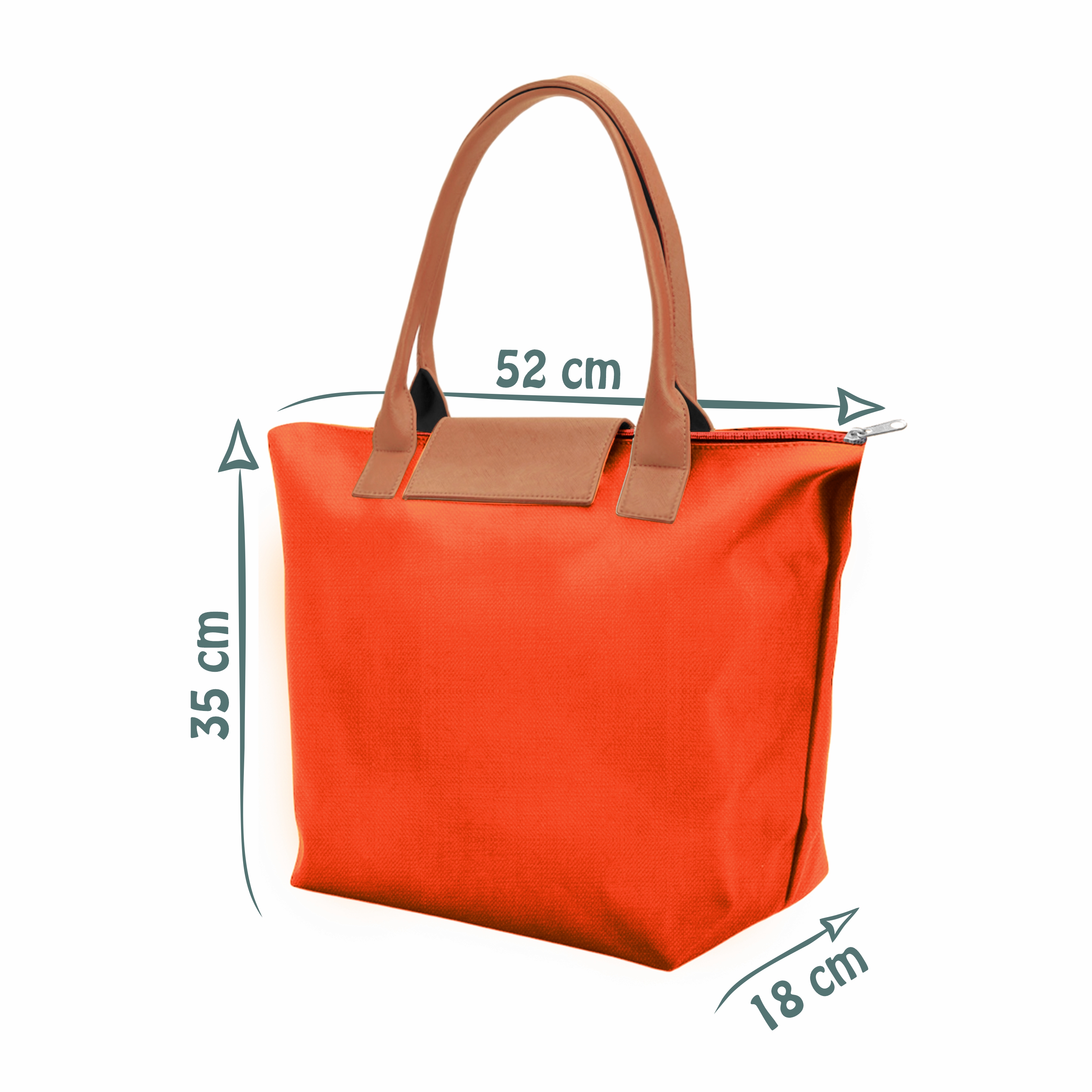 Soul | a sacola que sua cliente não vai querer mais largar! Feita em nylon reforçado, bolso interno, acabamento com zíper, botão imã e aba/alça em corino.