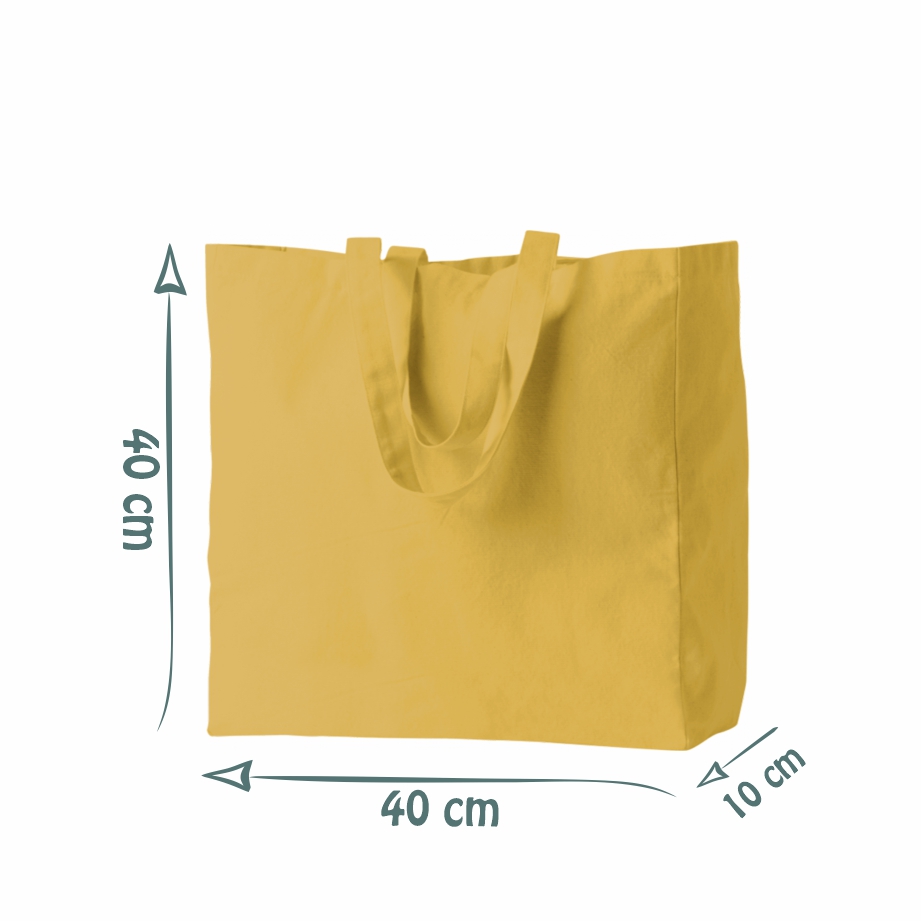 Sacola Ecológica em Lona de Algodão Colorida - Ref.: Girassol