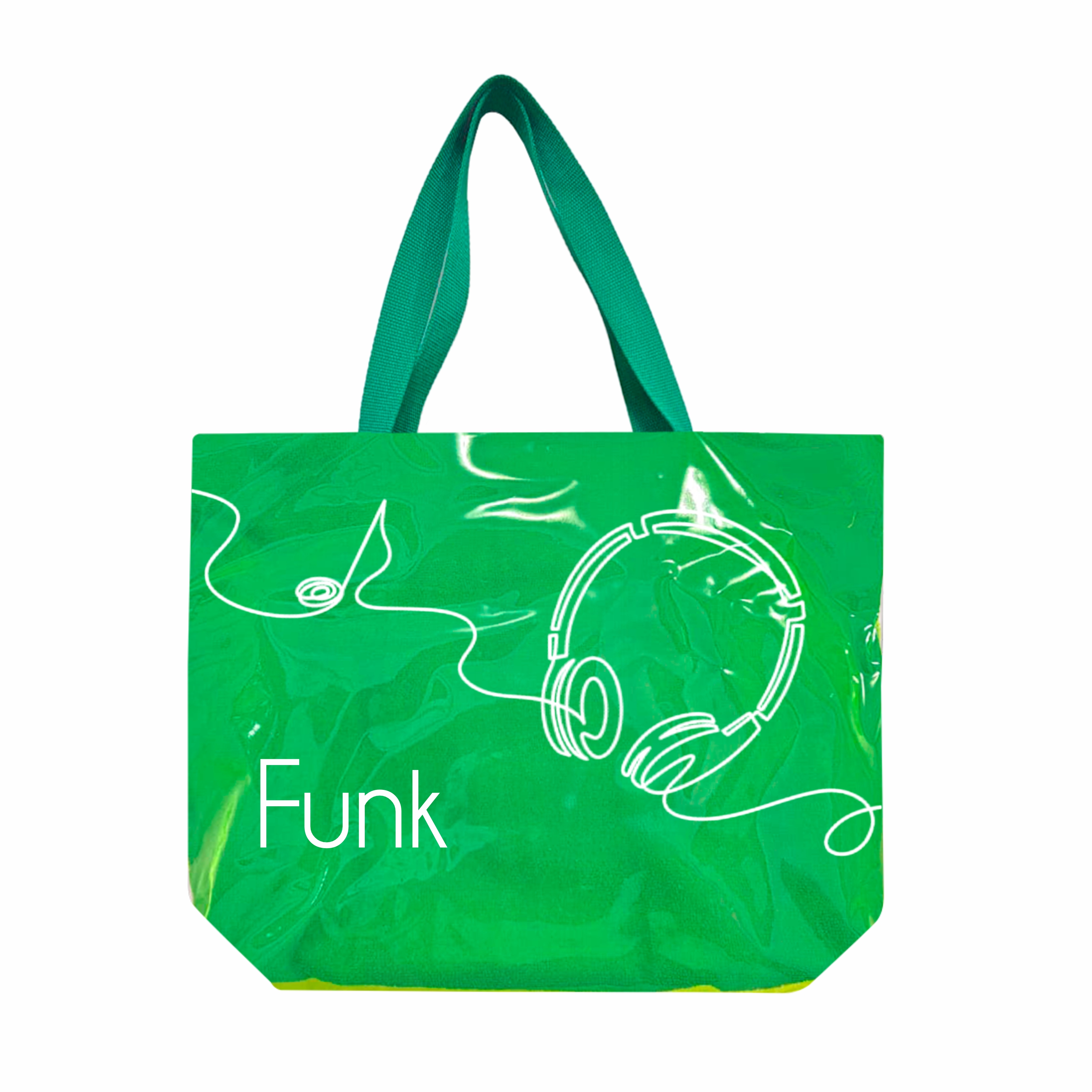 Bag reuse em pvc colorido + forro de toalha + zíper de fechamento - Ref.: Funk