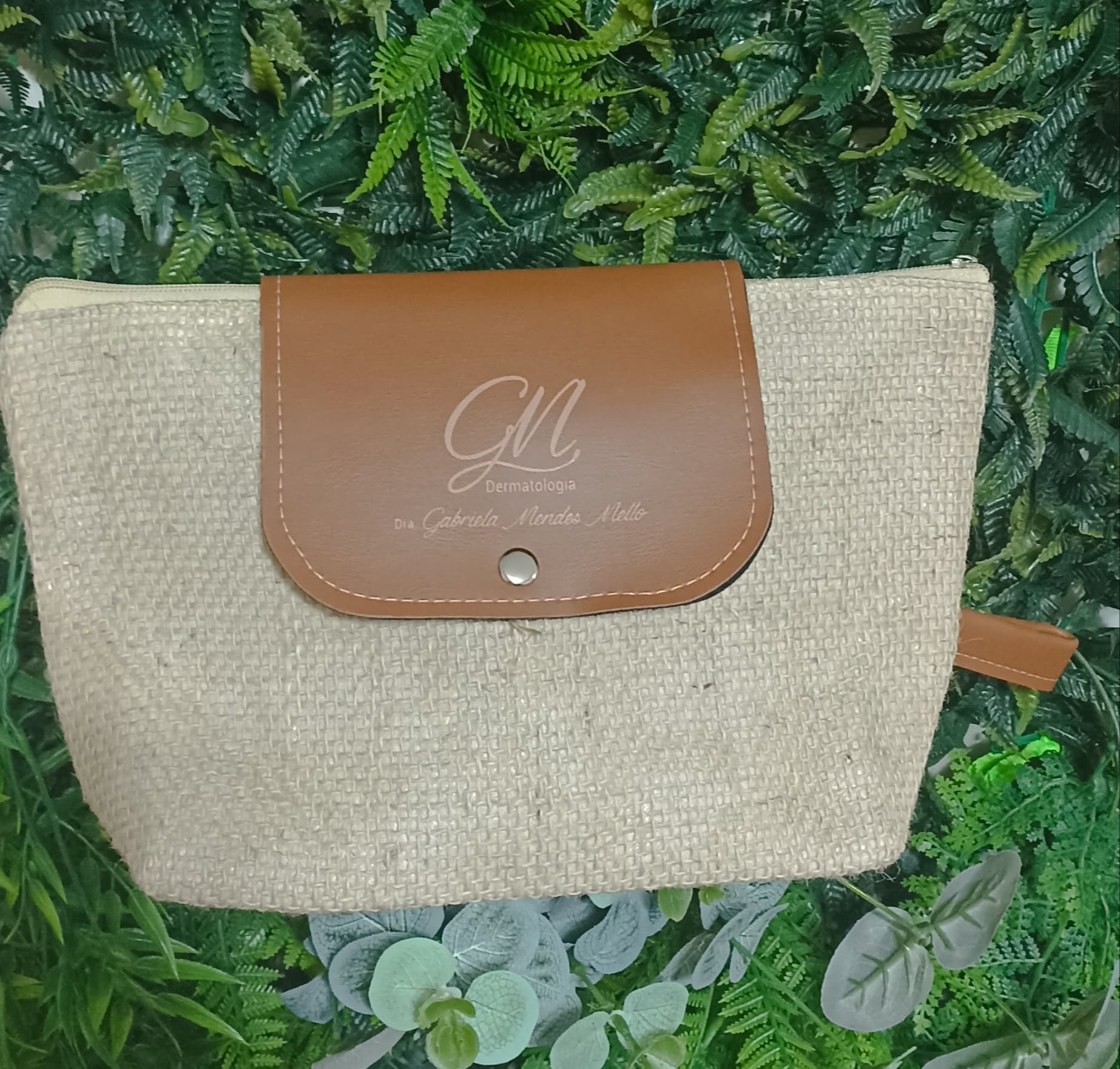 Premium necessaire ecológica em juta natural - ref.: CRAVO