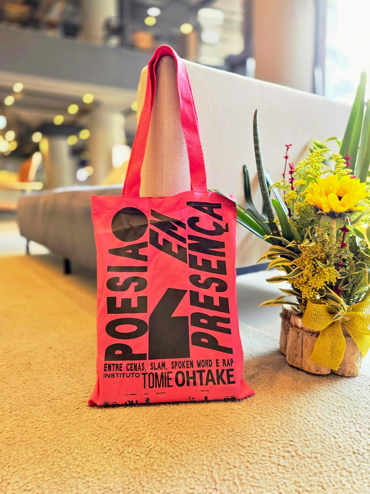 Sacola Ecológica em Sarja Colorida - Ref.: Dália