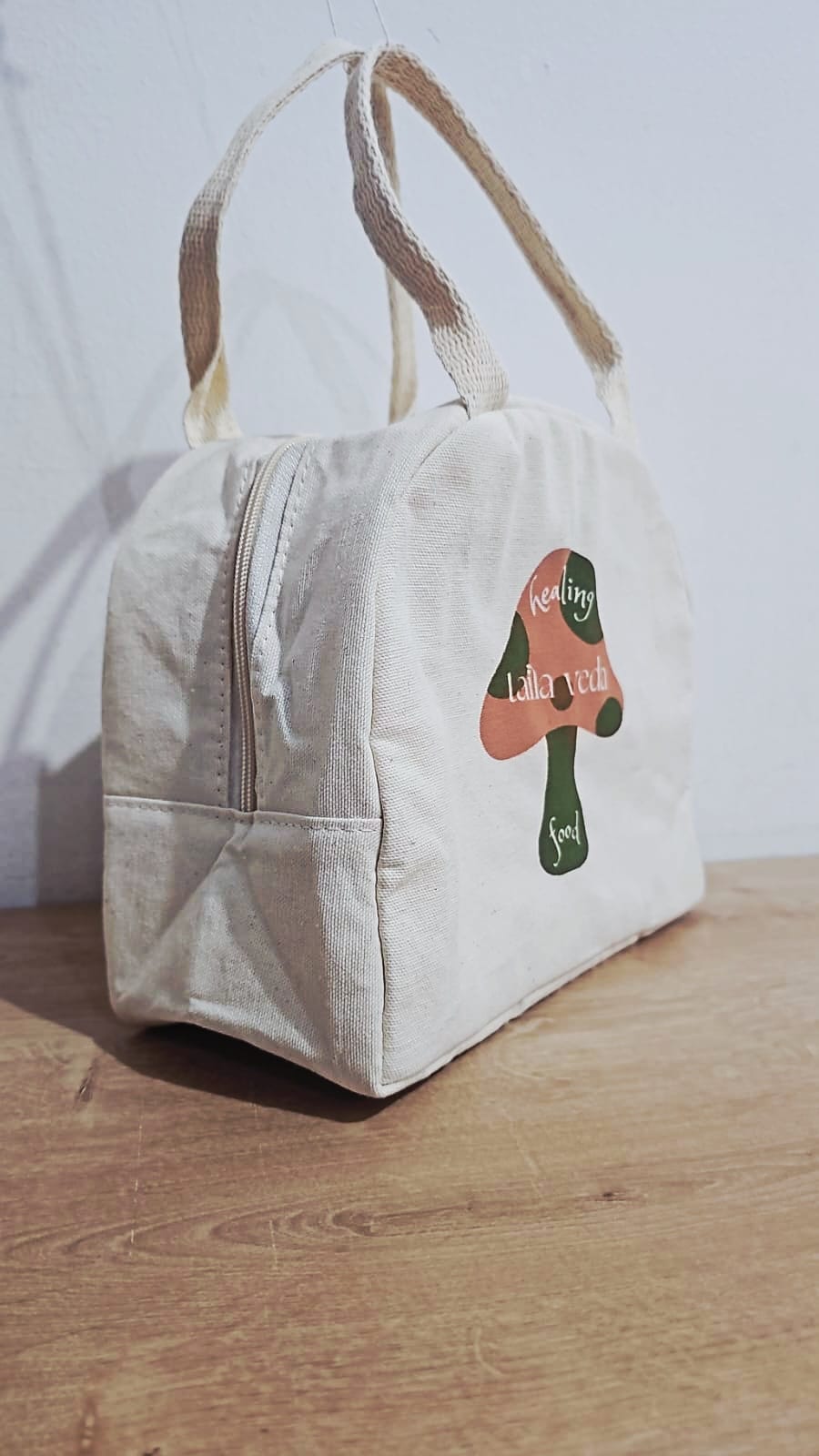 Térmica Ecológica em Lona de Algodão Cru e Forro Térmico Metalizado - Ref.: Pinguim