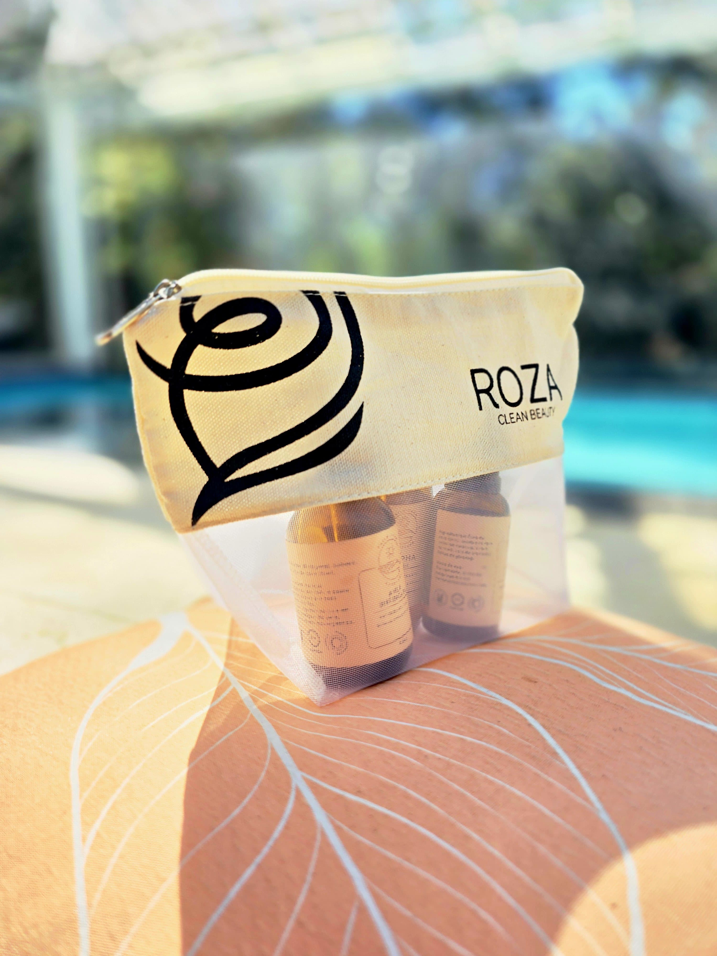 Necessaire Ecológica em Lona de Algodão Cru e Tela Mosquiteira - Ref.: Canoa